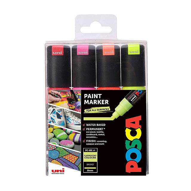 PC-8K POSCA BROAD CHISEL TIP