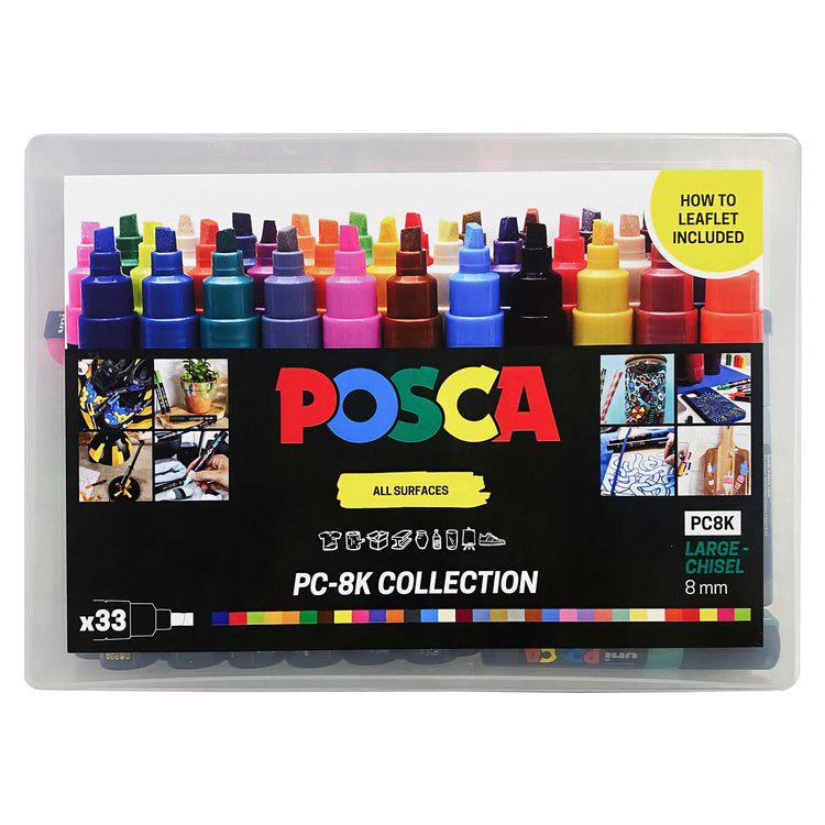 PC-8K POSCA BROAD CHISEL TIP