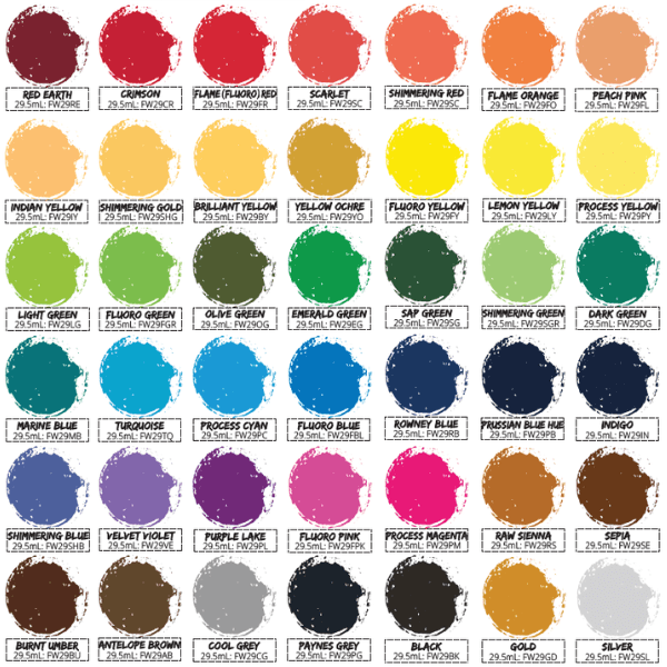 Acrylic Ink Sets - Lunns Art Store