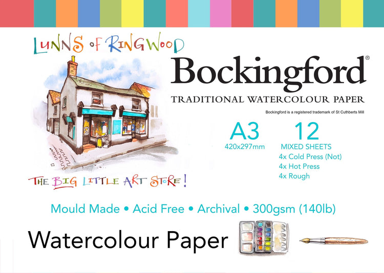 Bespoke Bockingford 12s Mixed 300gsm - Lunns Art Store
