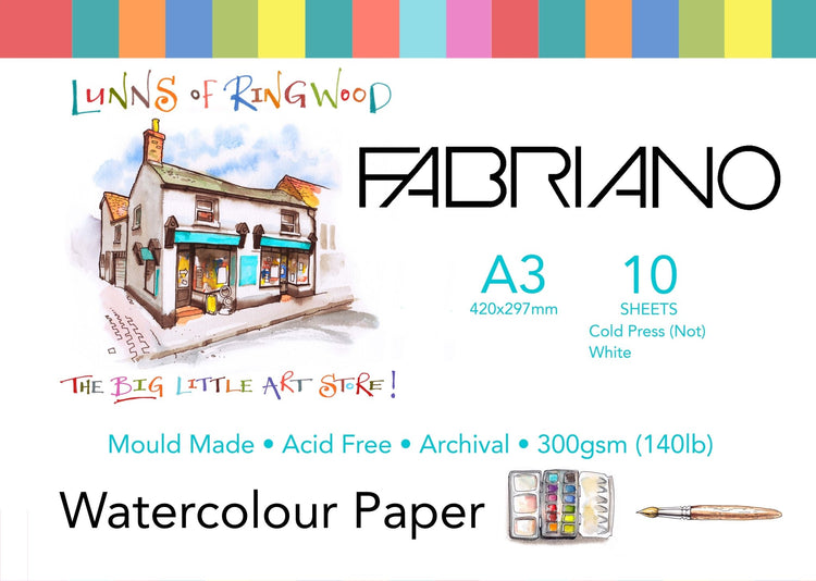 Bespoke Fabriano Watercolour 10s 300gsm - Lunns Art Store