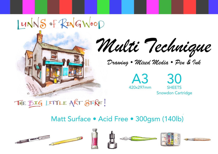 Bespoke Multi - Technique Pad 30s 300g - Lunns Art Store