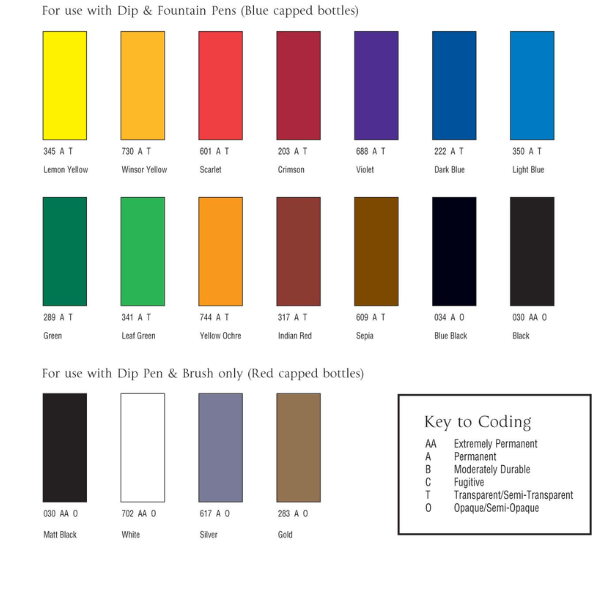 Calligraphy Ink Sets - Lunns Art Store