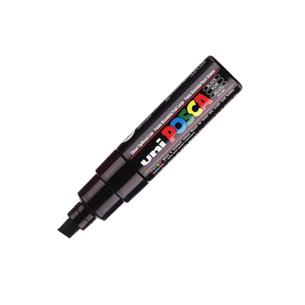 PC - 8K POSCA BROAD CHISEL TIP - Lunns Art Store